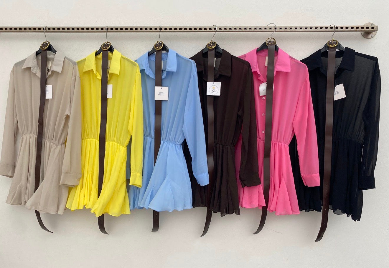 Vestido Tutina Fiel Midi Manga Larga 4 Colores