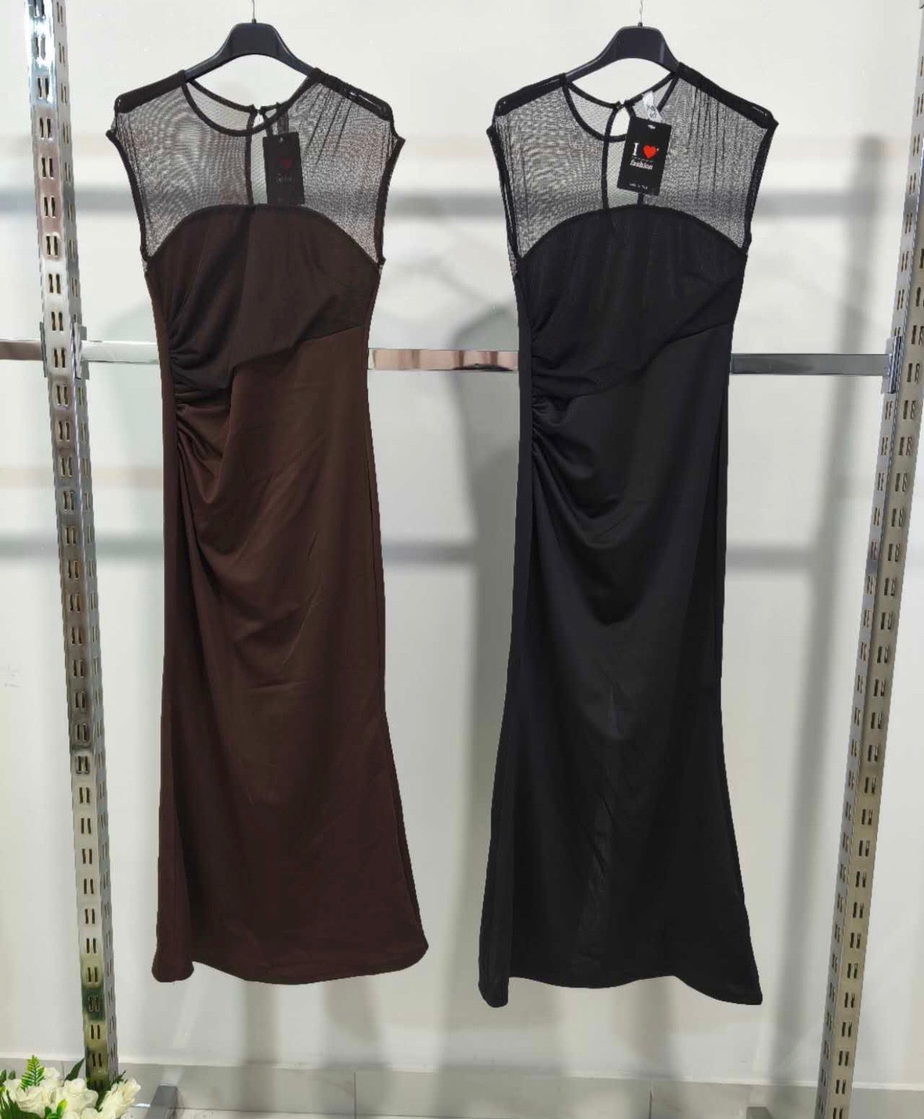 Vestido Samiha Elegante Sin Mangas 2 Colores