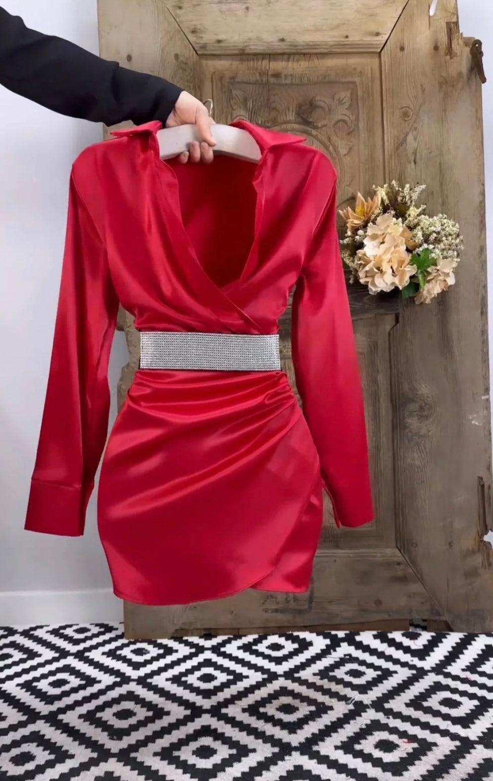 Vestido Emily Midi con Cinturón Incluido