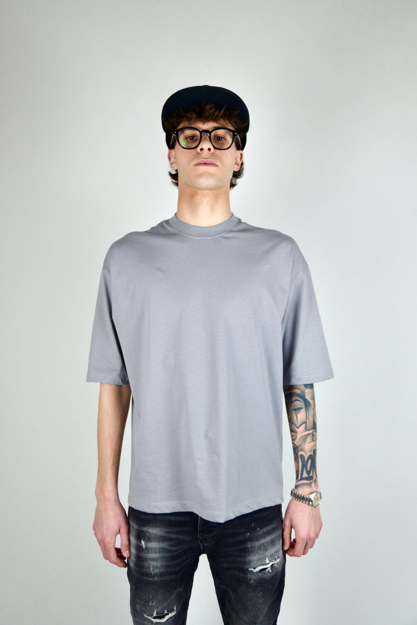 Camiseta Corta Gris