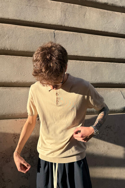 Polo Hilo Beige