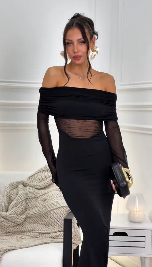 Vestido Velato Transparencias Sensual Noche