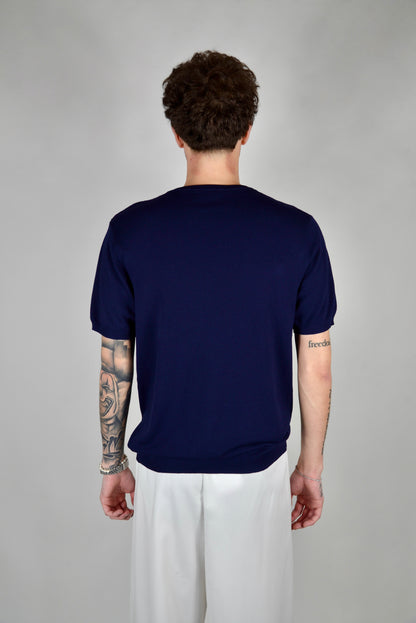 Camiseta Hilo Premium Azul Navy