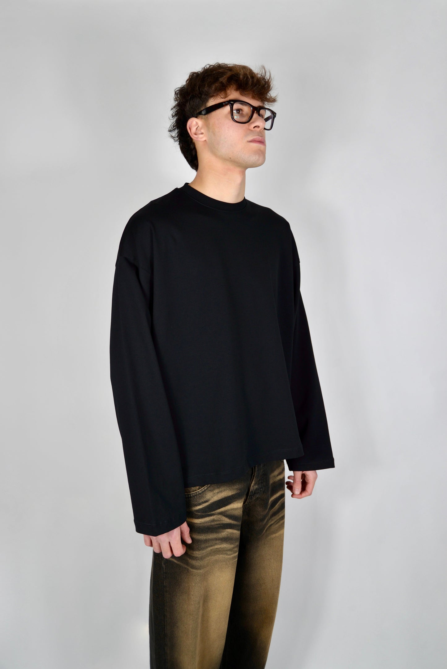 Camiseta Manga Larga Negra