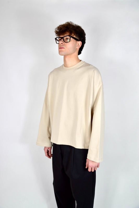 Camiseta Manga Larga Beige
