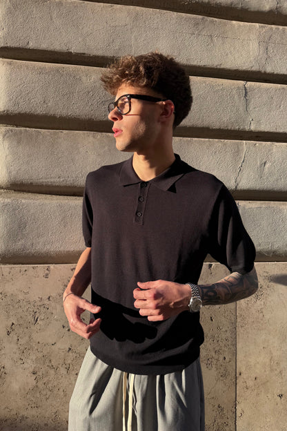 Polo Hilo Negro