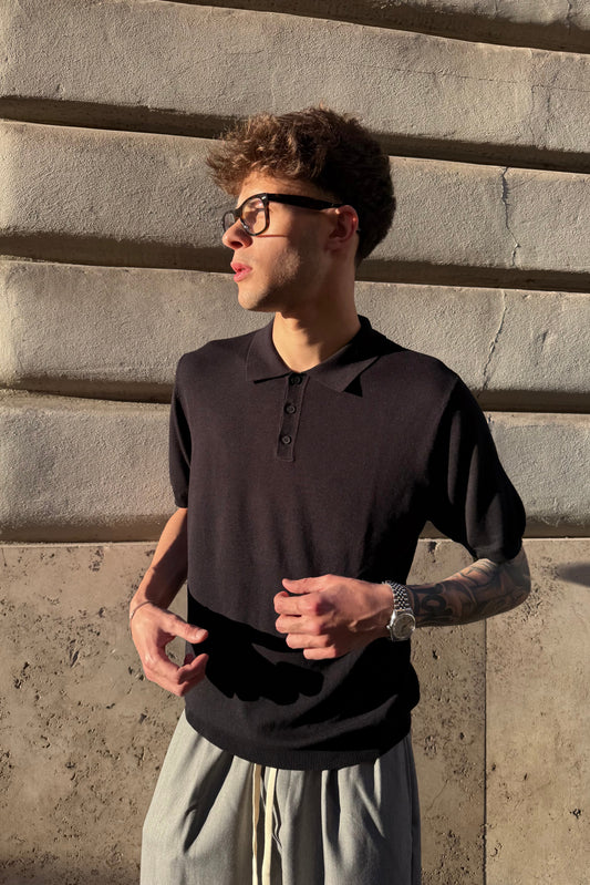 Polo Hilo Negro