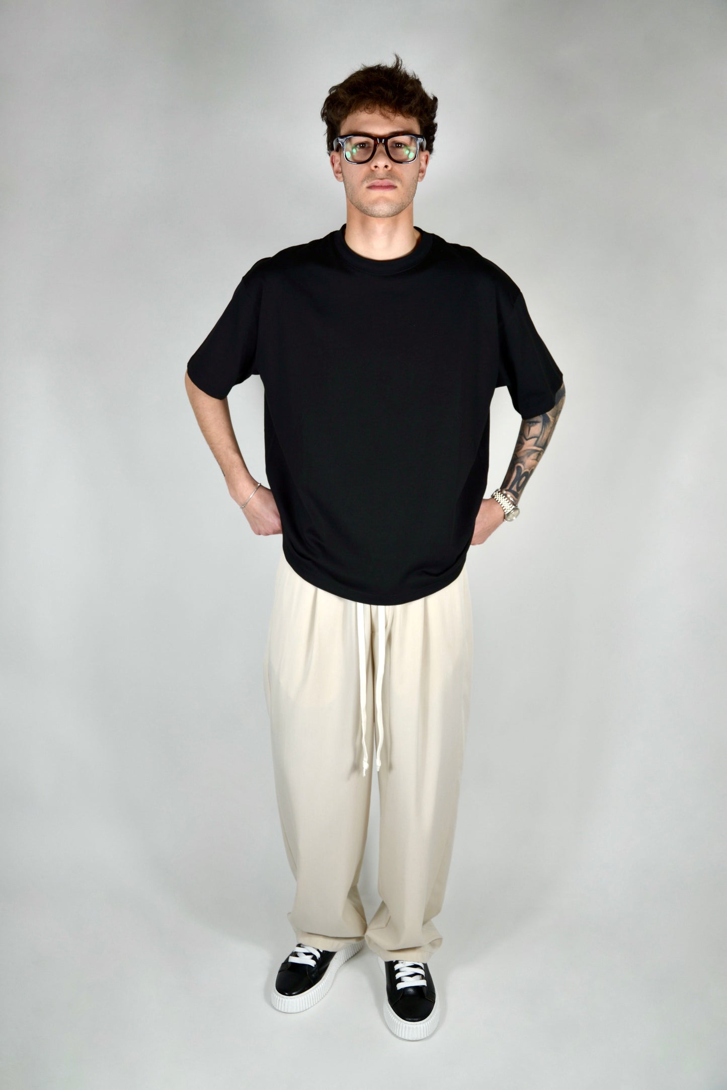 Pantalón Elegante Crema