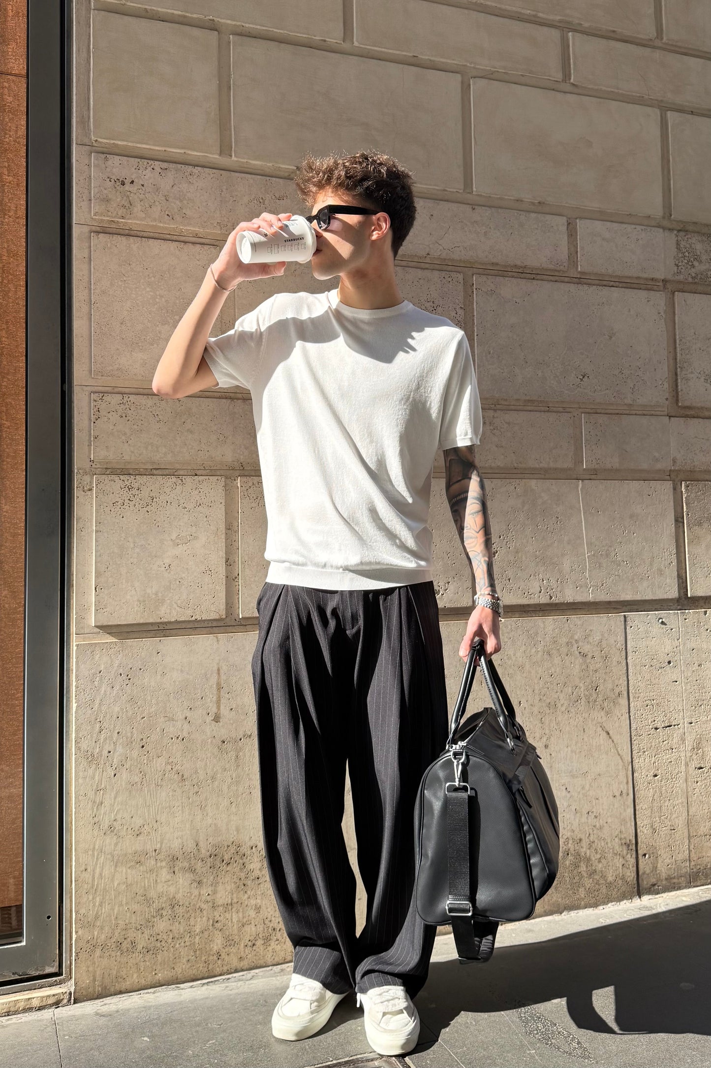 Pantalón Raya Diplomática Negro