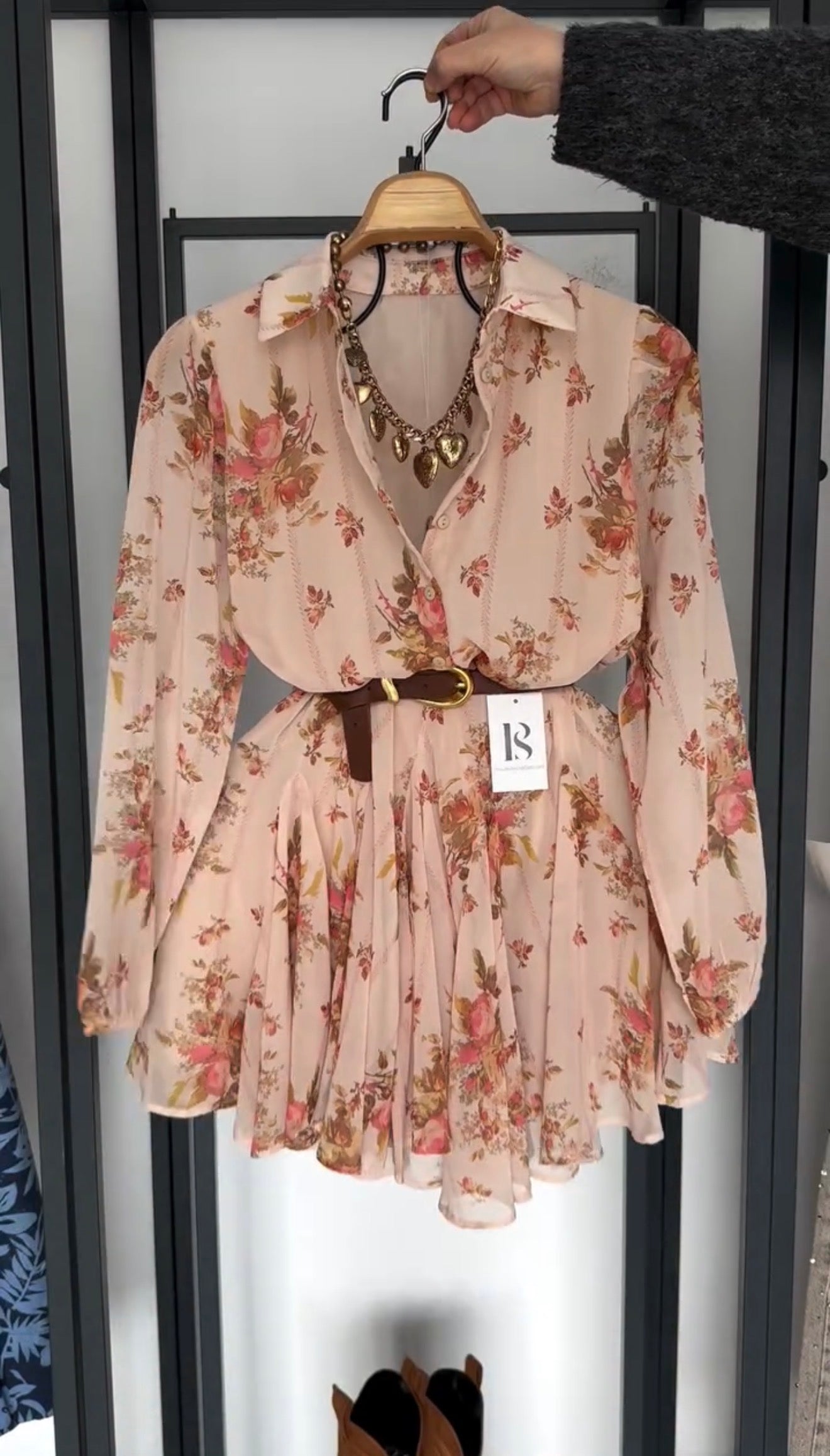 Vestido Fiorella Floral con Cinturón Midi 6 Colores