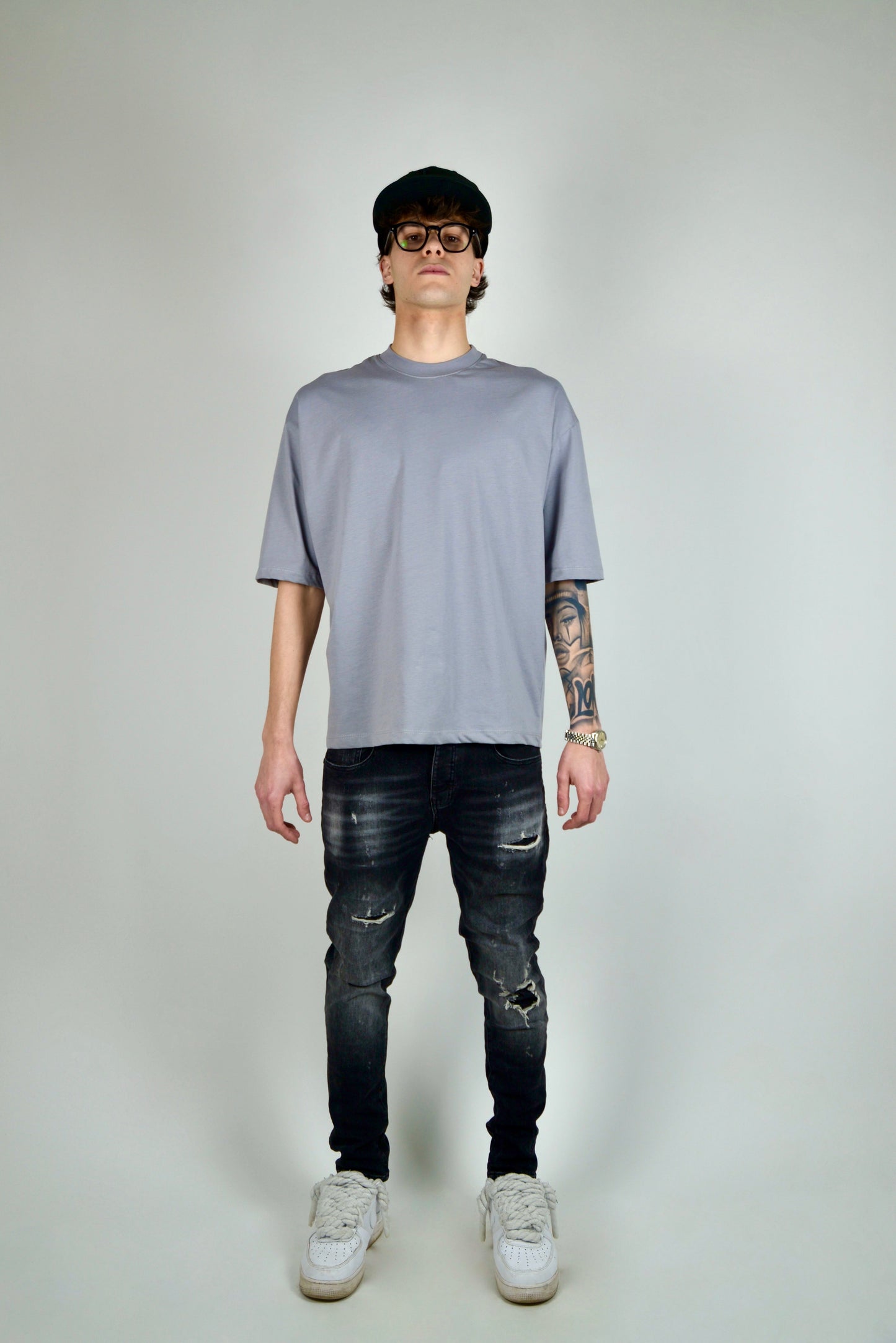 Camiseta Corta Gris
