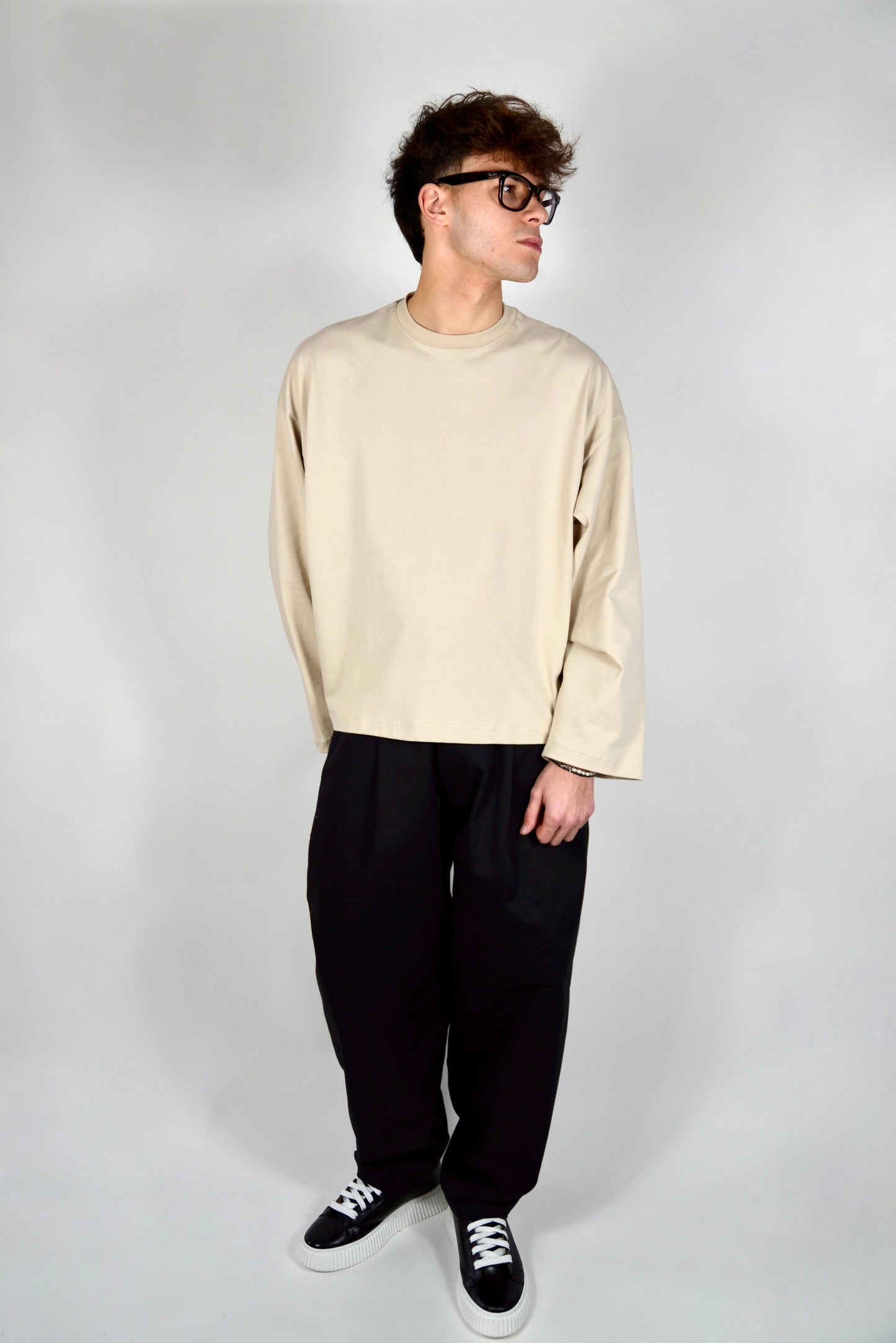 Camiseta Manga Larga Beige