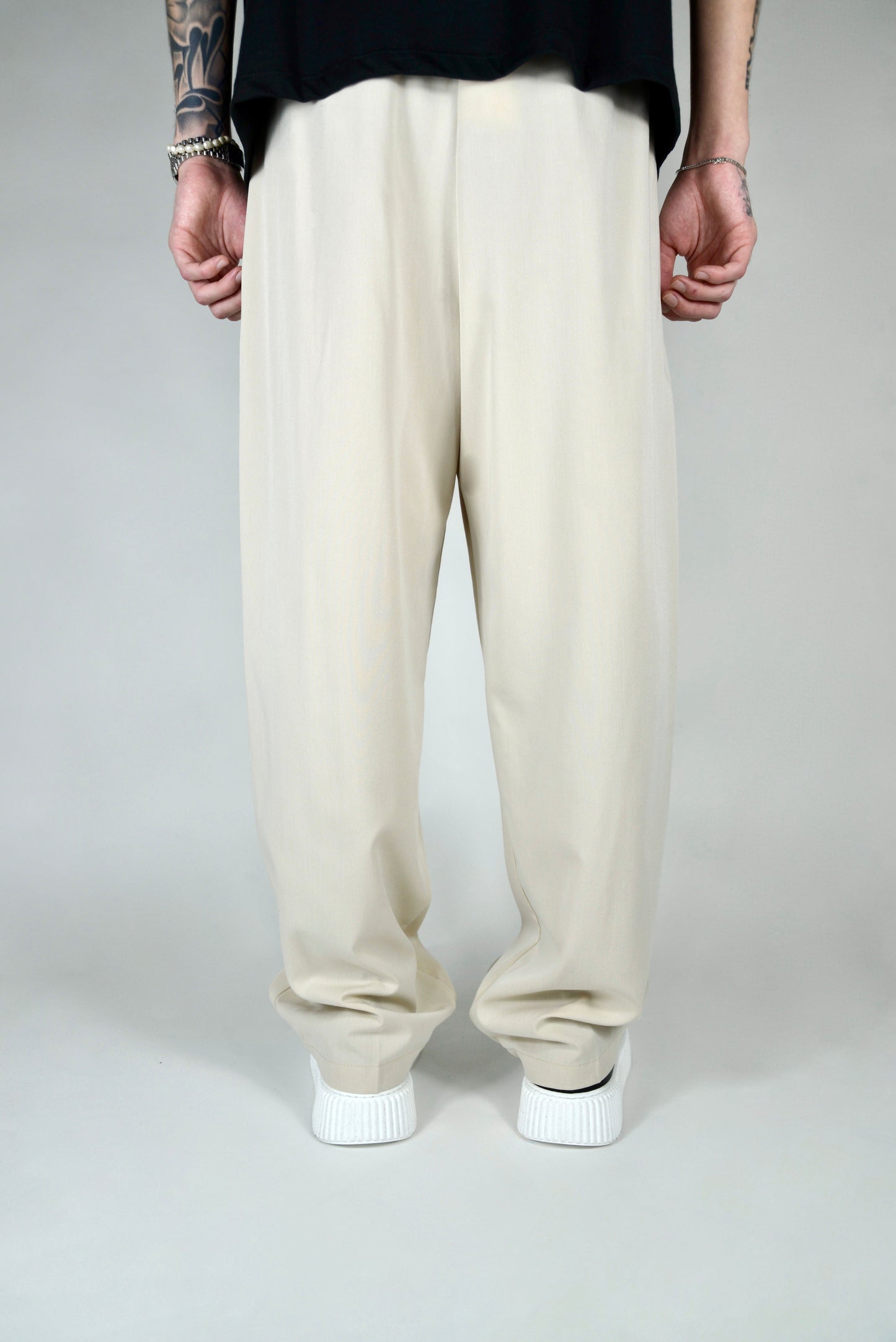 Pantalón Elegante Crema