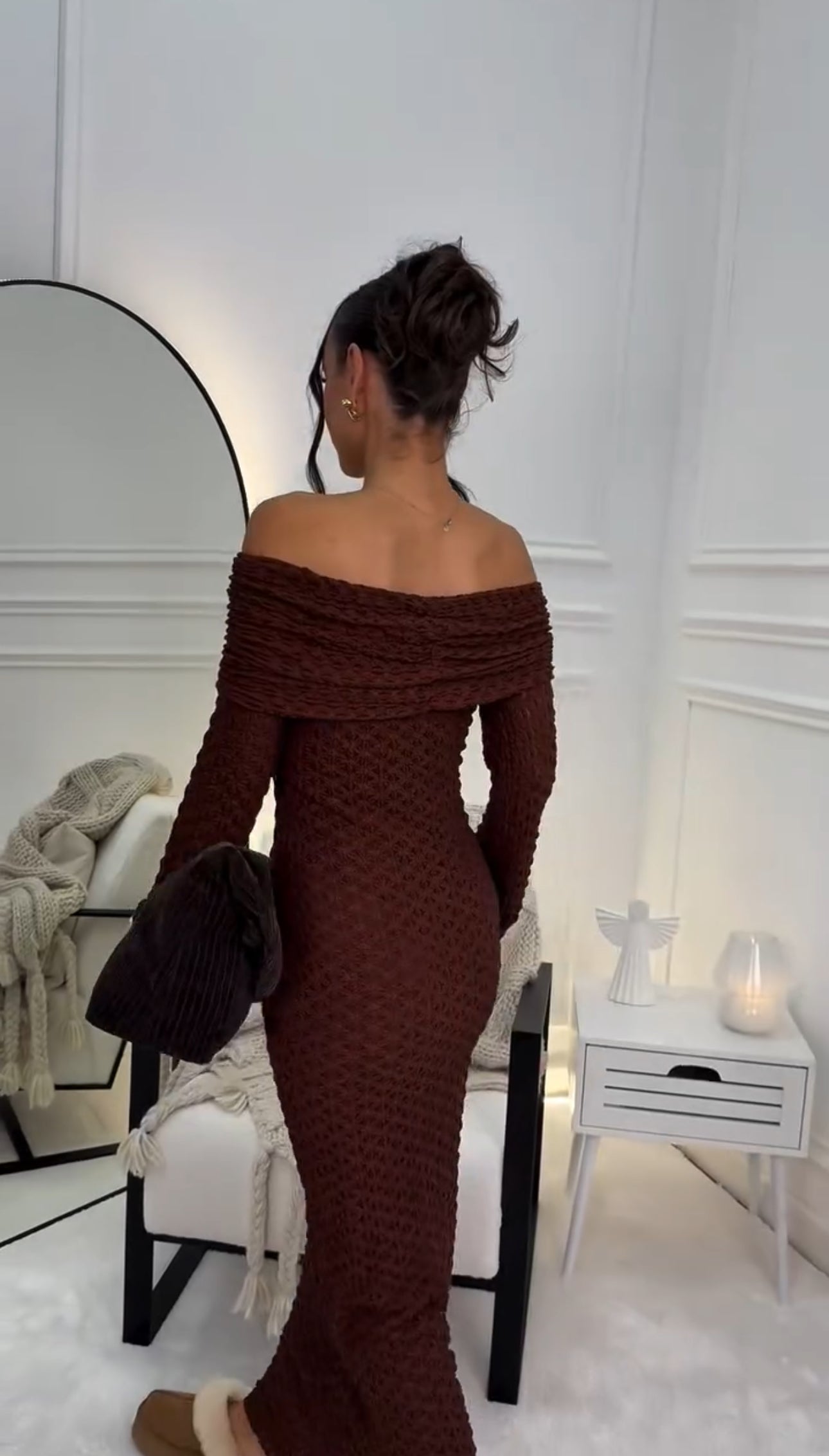 Vestido Stone Midi Sin Mangas Versátil