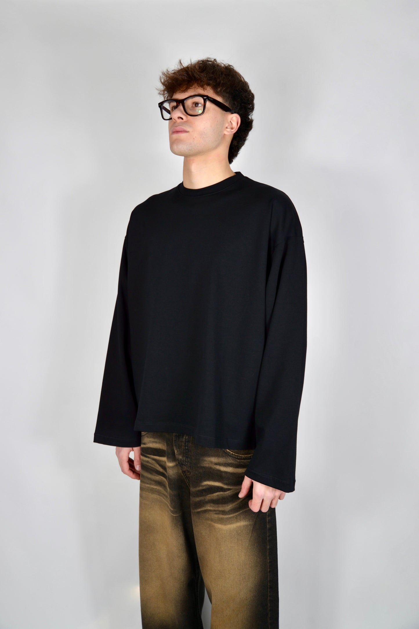 Camiseta Manga Larga Negra