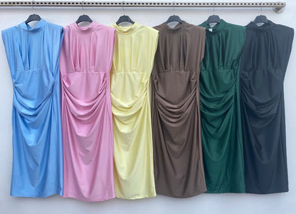 Vestido Zeus Tubino Sin Mangas 6 Colores
