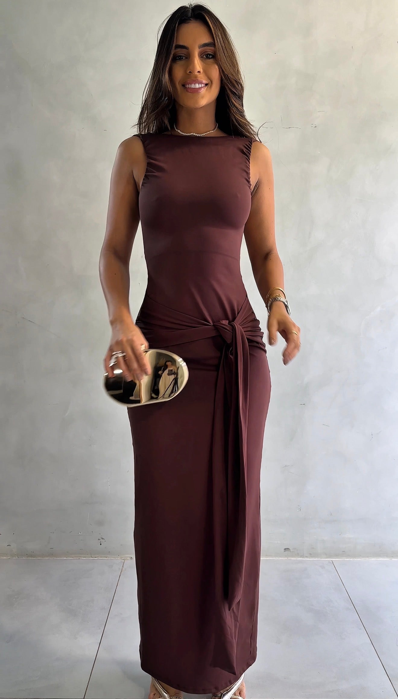 Vestido Perry Largo Espalda Descubierta 6 Colores