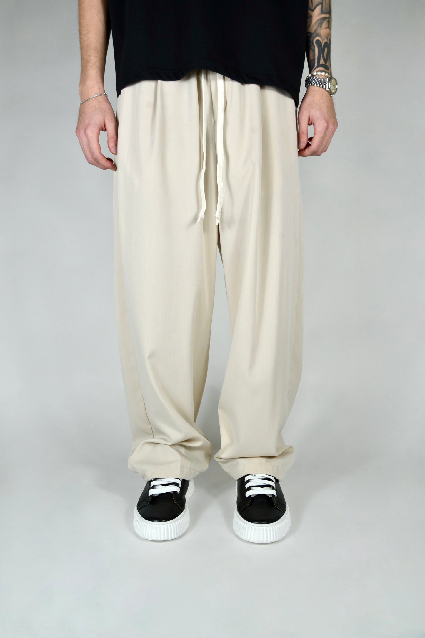 Pantalón Elegante Crema