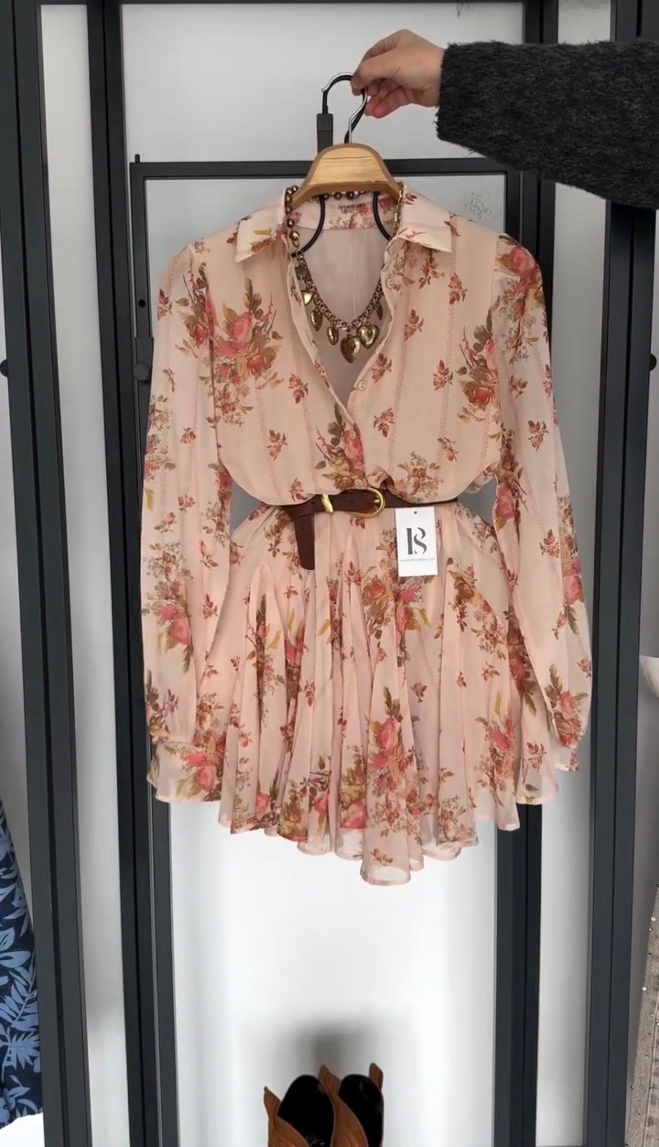 Vestido Fiorella Floral con Cinturón Midi 6 Colores