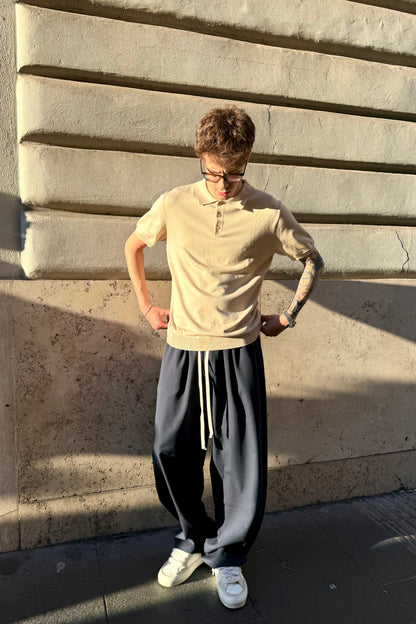 Pantalón Elegante Azul Medianoche