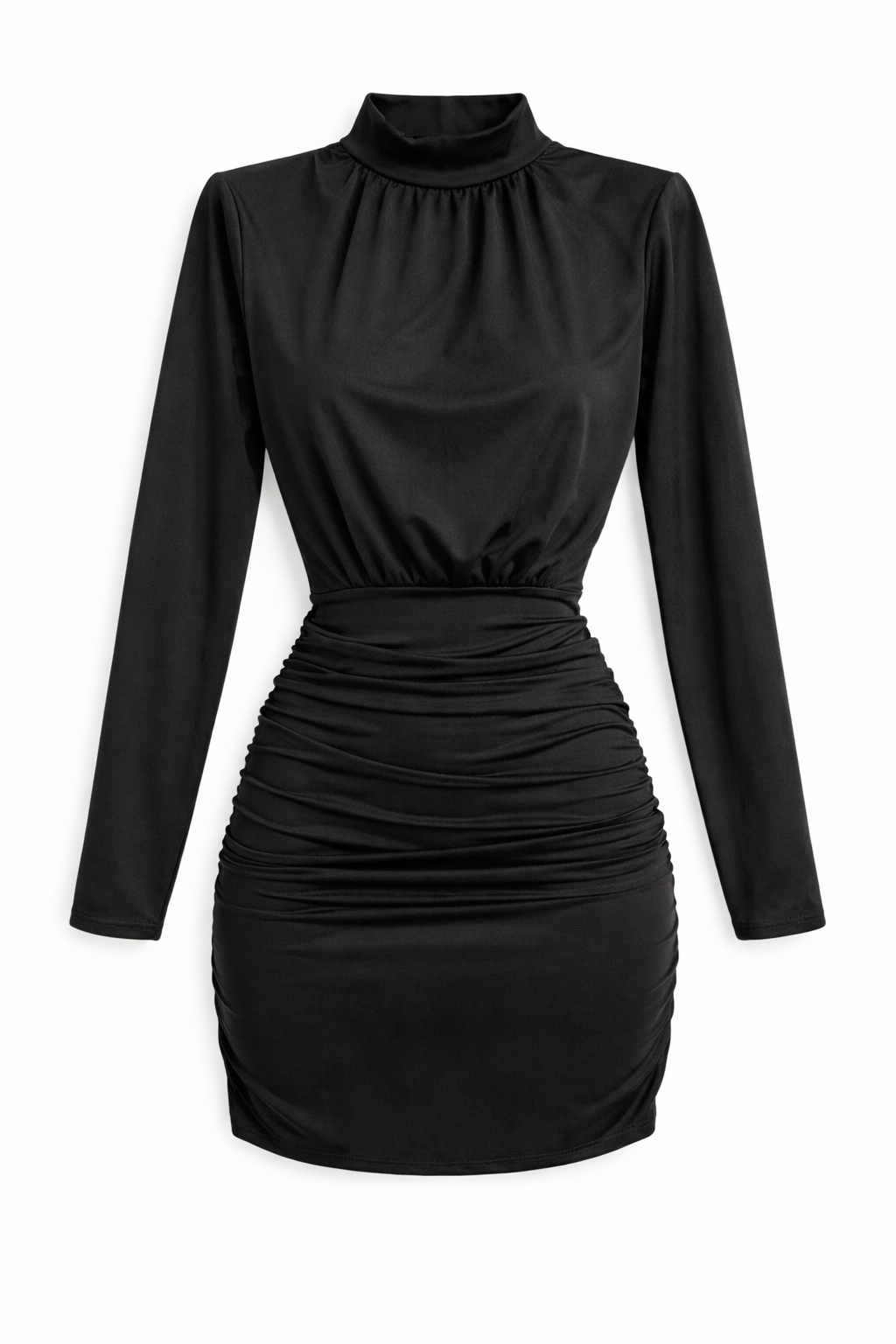 Vestido Polly Midi Manga Larga Elegante