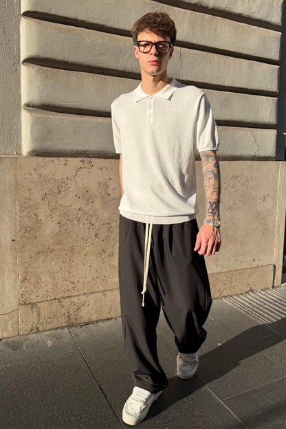 Polo Hilo Blanco