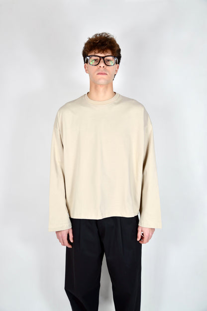 Camiseta Manga Larga Beige