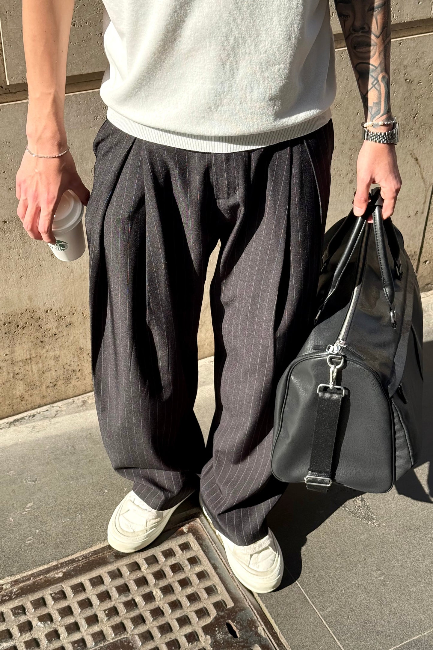 Pantalón Raya Diplomática Negro