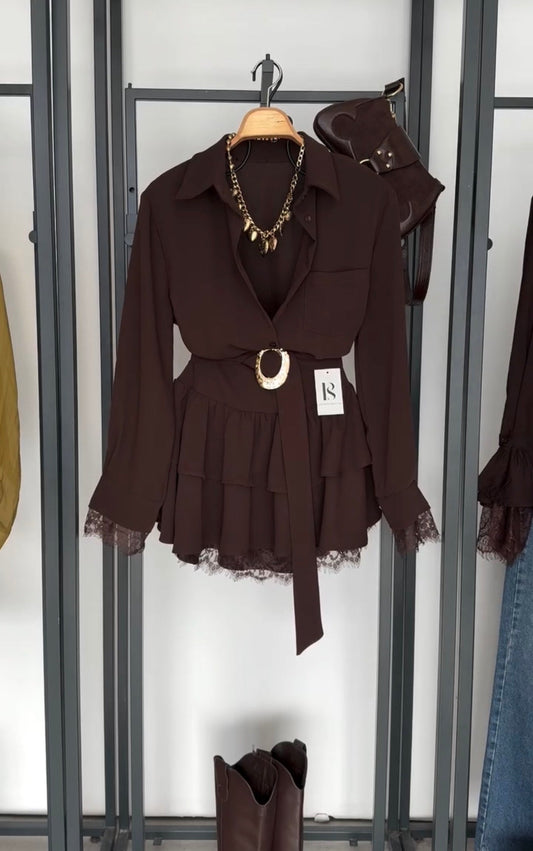Vestido Letizia Midi Manga Larga 4 Colores
