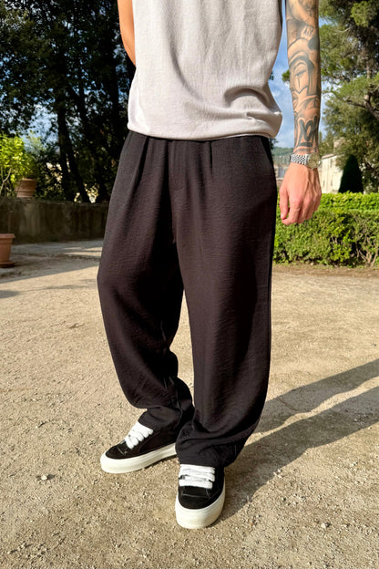 Pantalón Lino Negro