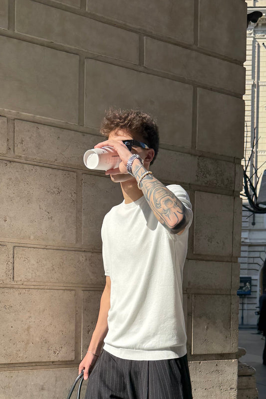Camiseta Hilo Premium Blanca