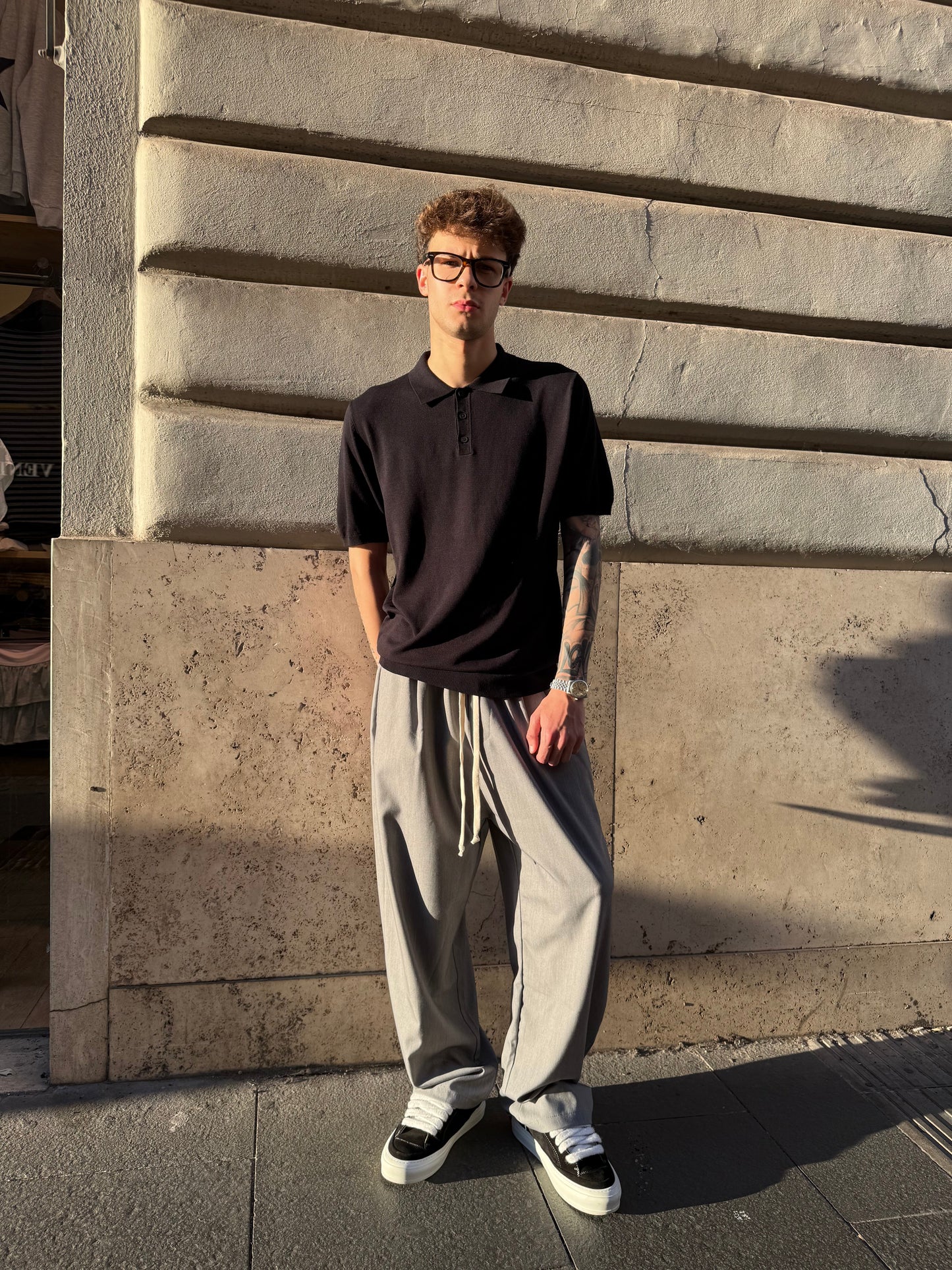 Polo Hilo Negro