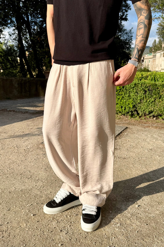 Pantalón Lino Beige