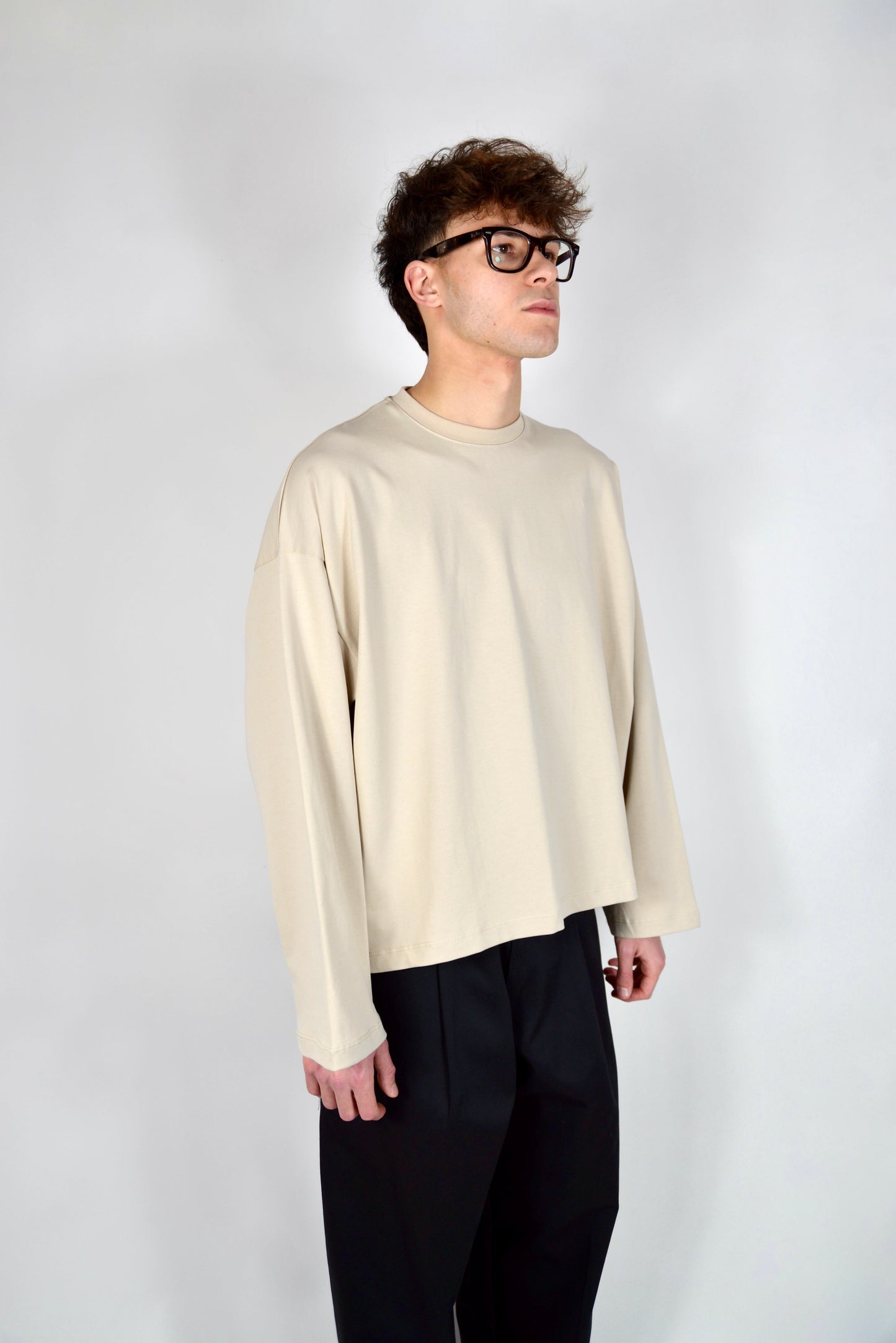 Camiseta Manga Larga Beige