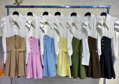 Vestido Eda Midi Estilo Camisa 7 Colores