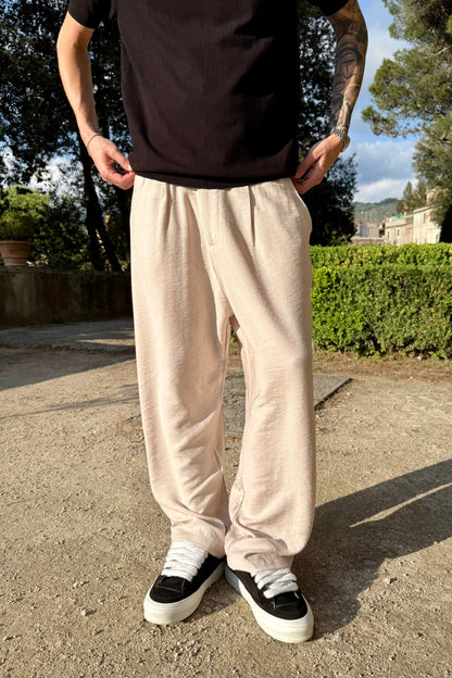 Pantalón Lino Beige