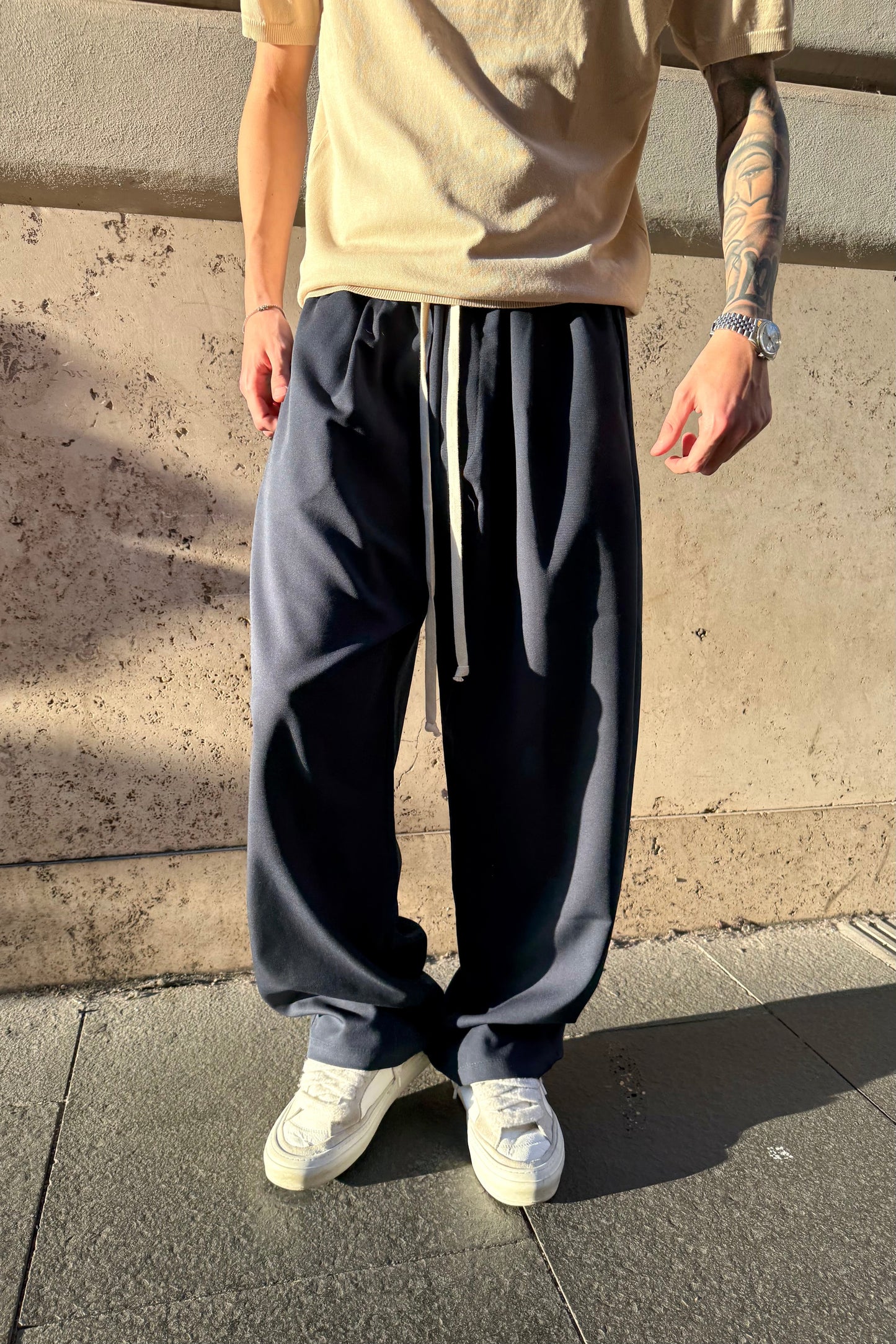 Pantalón Elegante Azul Medianoche