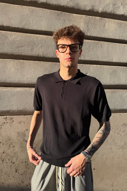 Polo Hilo Negro