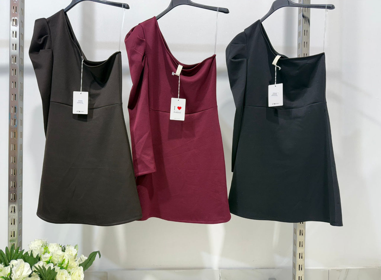 Vestido Monroi Midi Monohombro 3 Colores