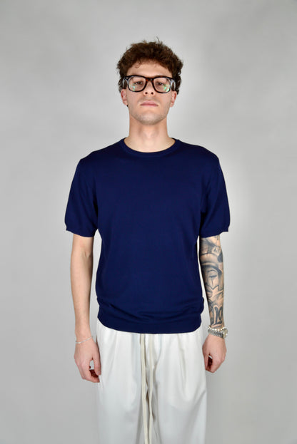 Camiseta Hilo Premium Azul Navy