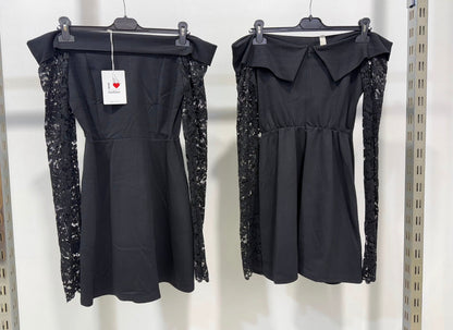 Vestido New Madison Escote Barco Mangas Encaje