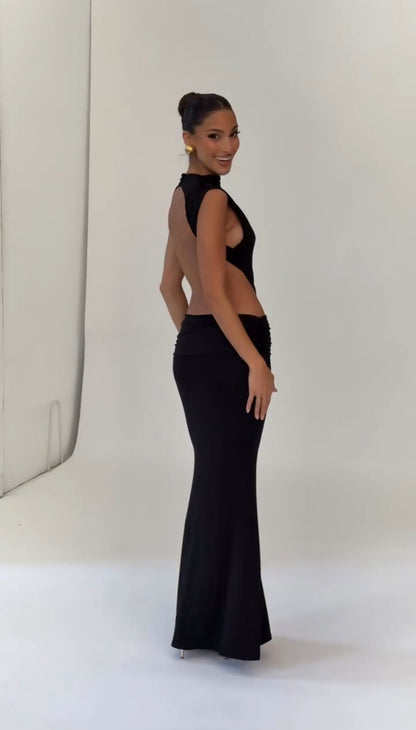 Vestido Belén Largo Escote Espalda 6 Colores